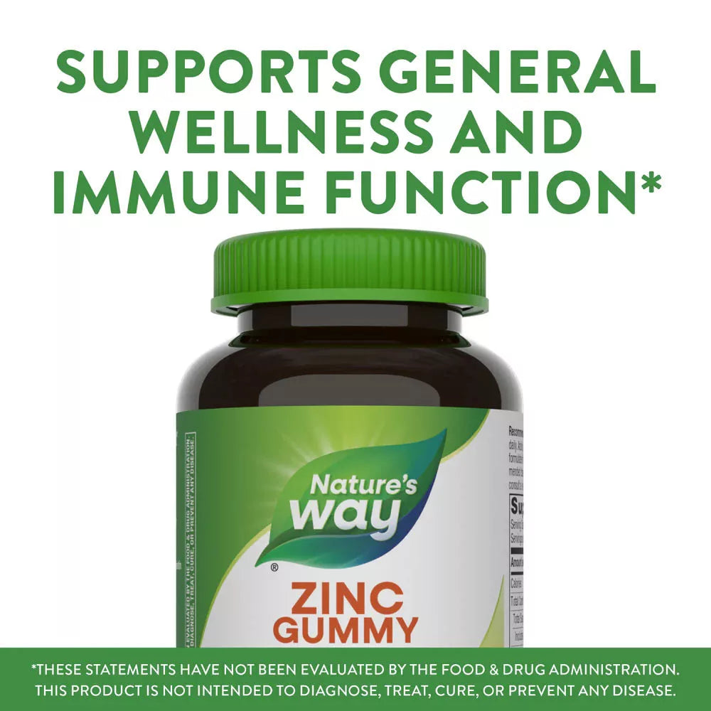Nature's Way Zinc Gummies (120 gummies, Mixed Berry)