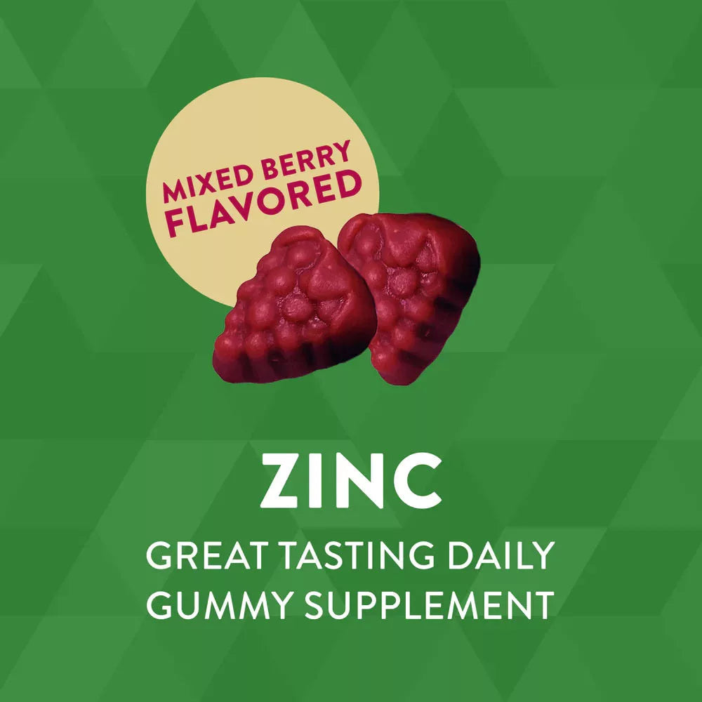 Nature's Way Zinc Gummies (120 gummies, Mixed Berry)