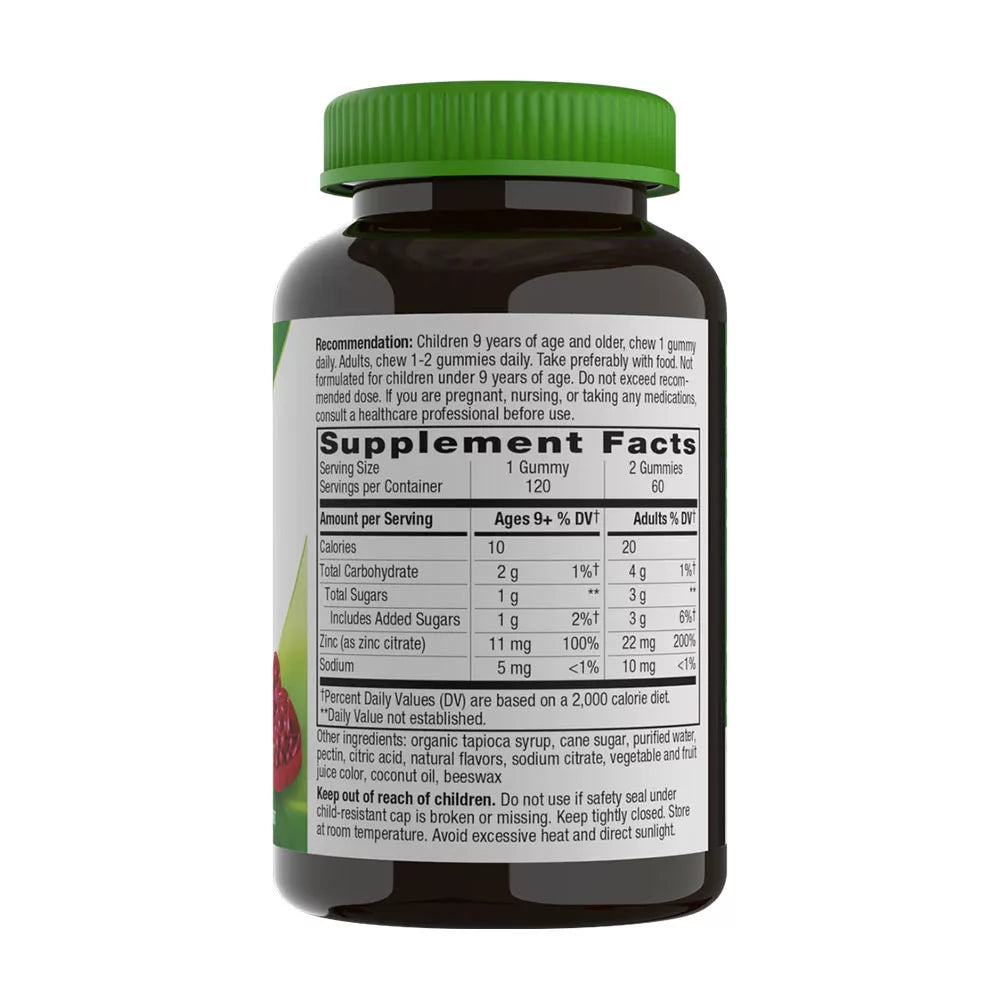 Nature's Way Zinc Gummies (120 gummies, Mixed Berry)