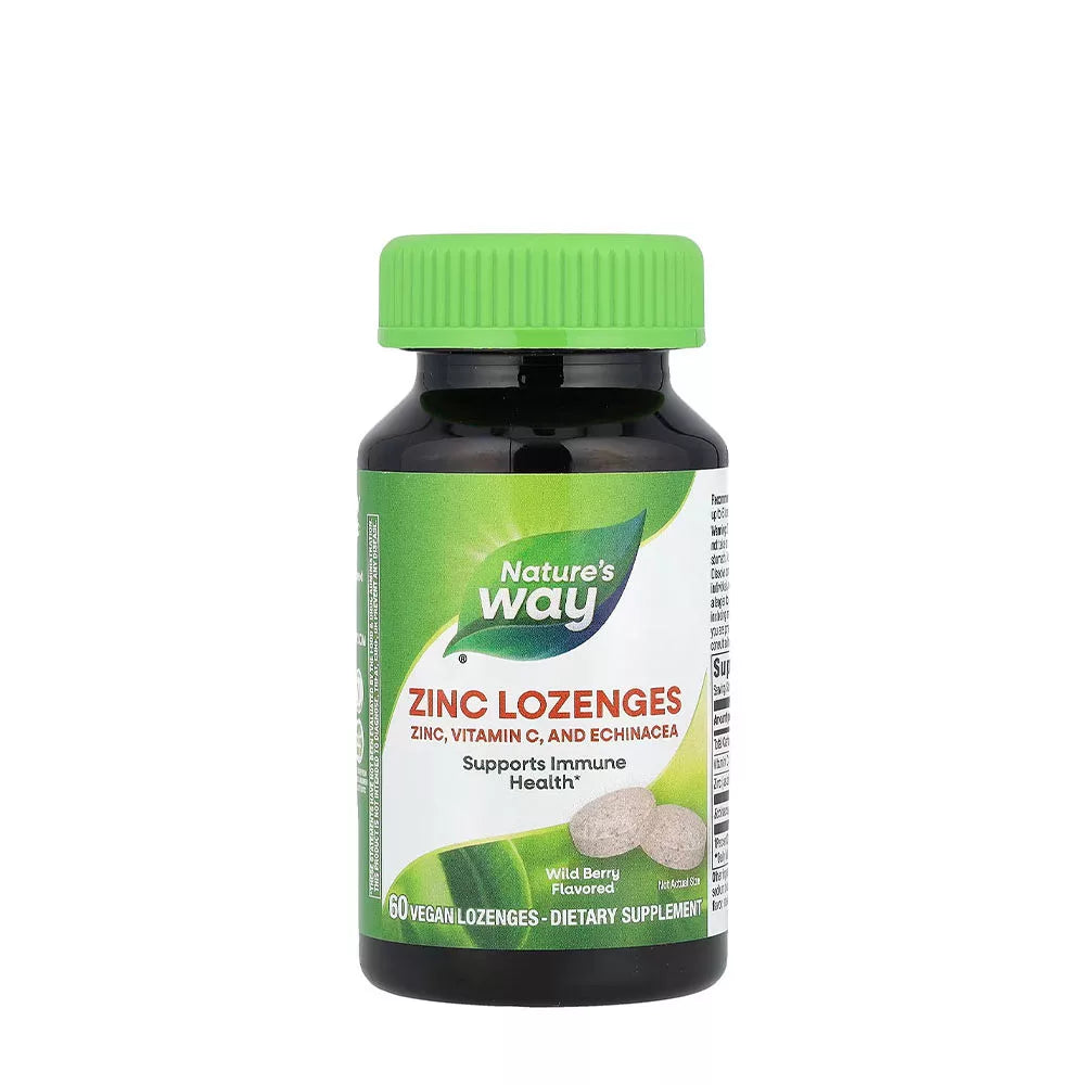 Nature's Way Zinc Lozenges (60 Lozenges, Wild Berry)