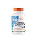 Doctor's Best Natural Vitamin K2 (MK7) 180 mcg + D3 1000 IU (60 Veggie Capsules)