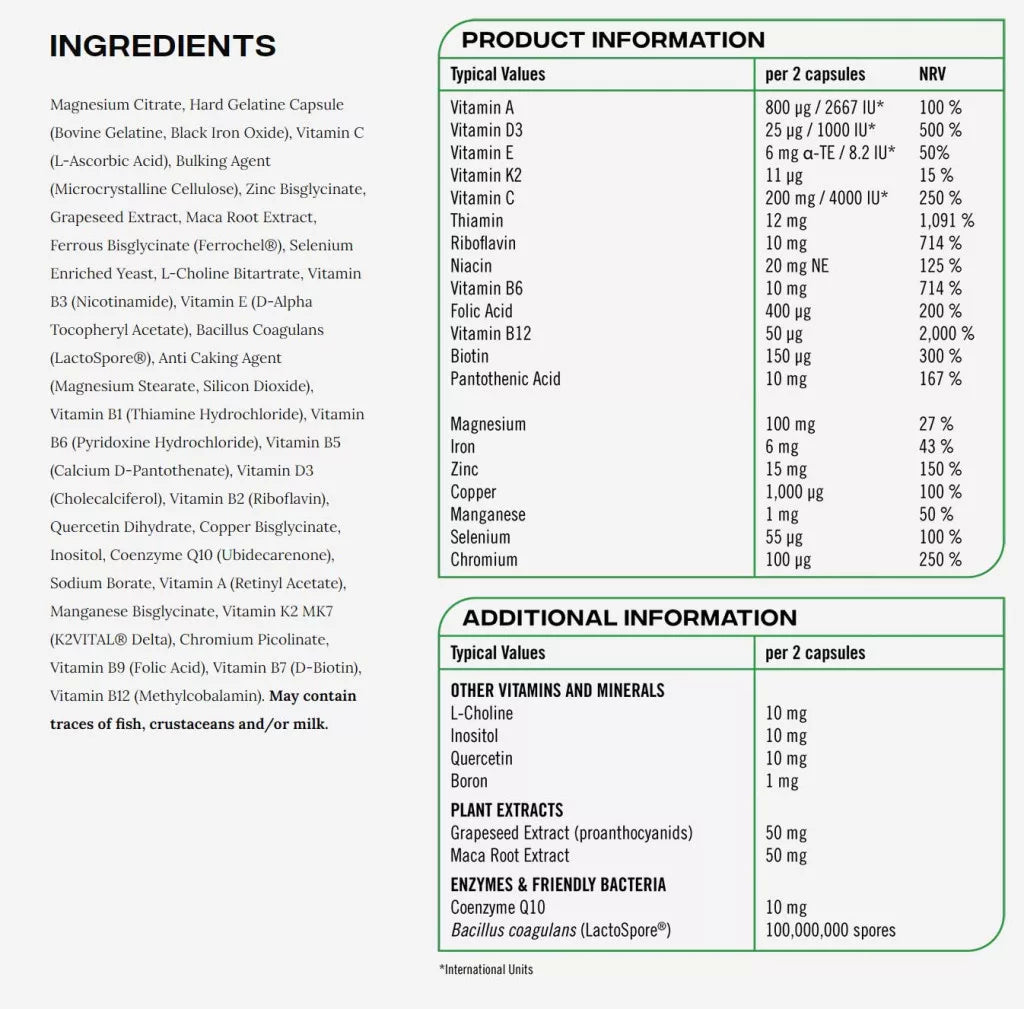 Reflex Nutrition Nexgen Multivitamin (60 Capsules)