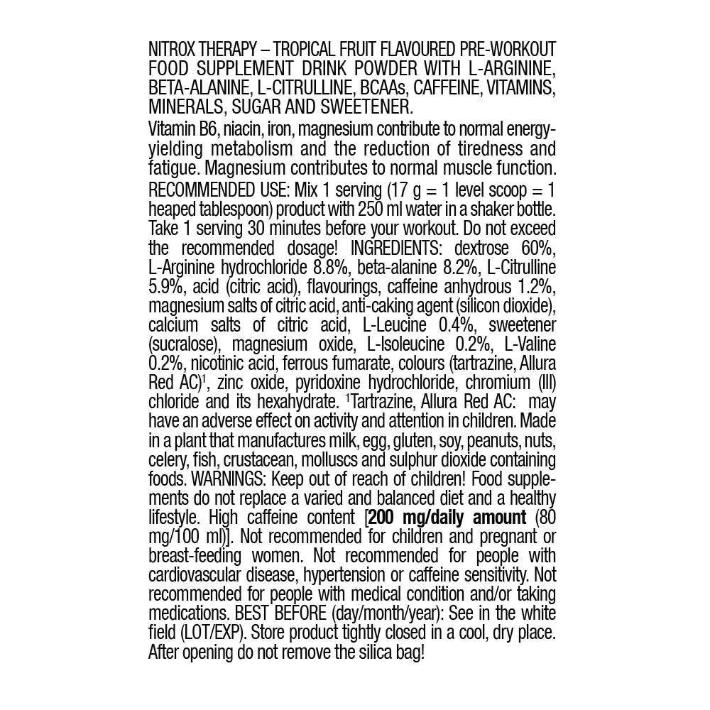 BioTechUSA Nitrox Therapy (340 g, Tropical Fruit)