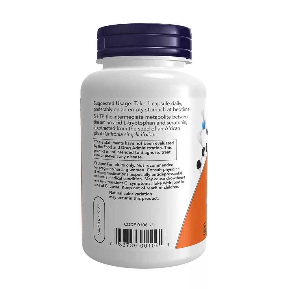 Now Foods 5-HTP 100 mg (120 Veg Capsules)