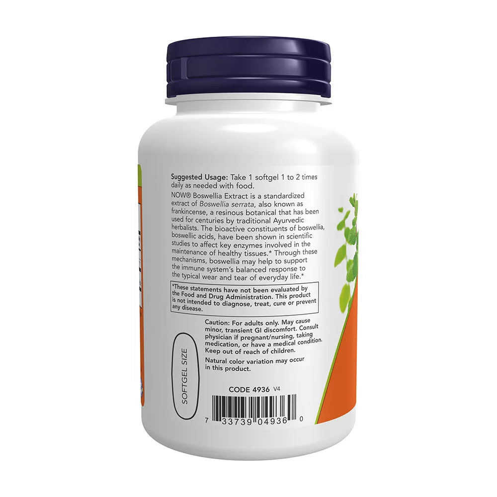 Now Foods Boswellia Extract 500 mg (90 Softgels)