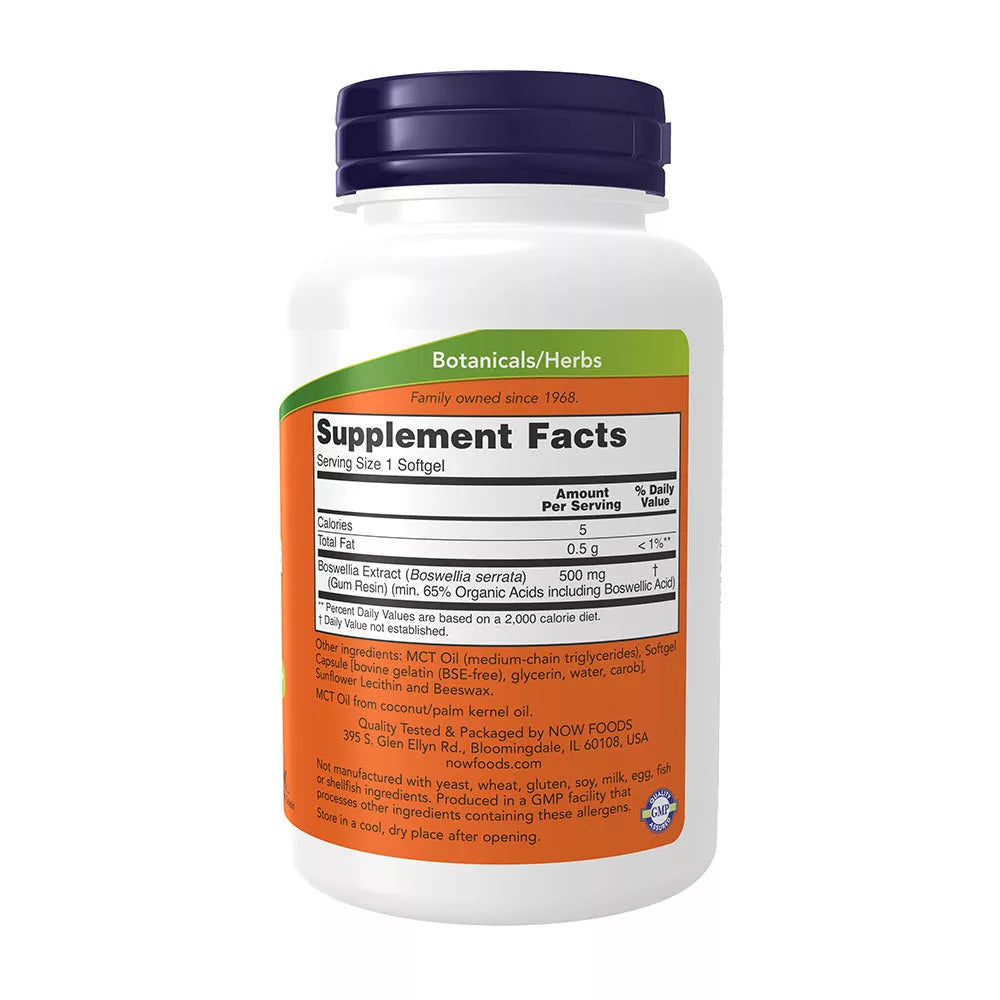 Now Foods Boswellia Extract 500 mg (90 Softgels)