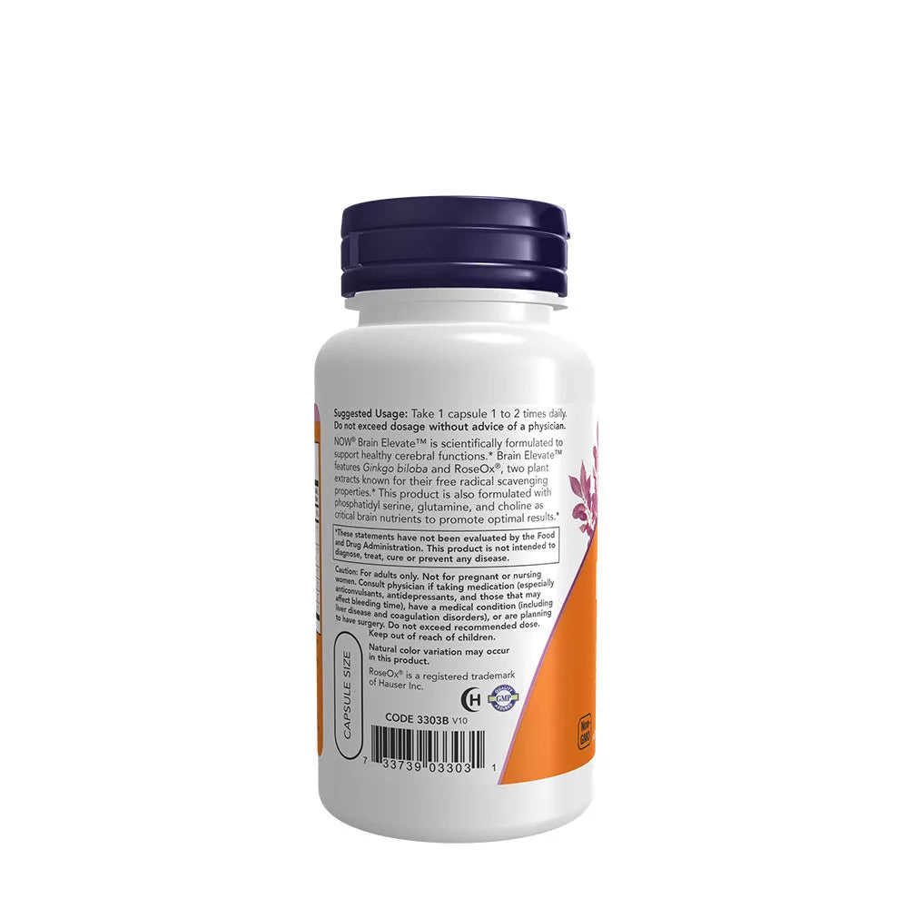 Now Foods Brain Elevate Veg Capsules (60 Veg Capsules)