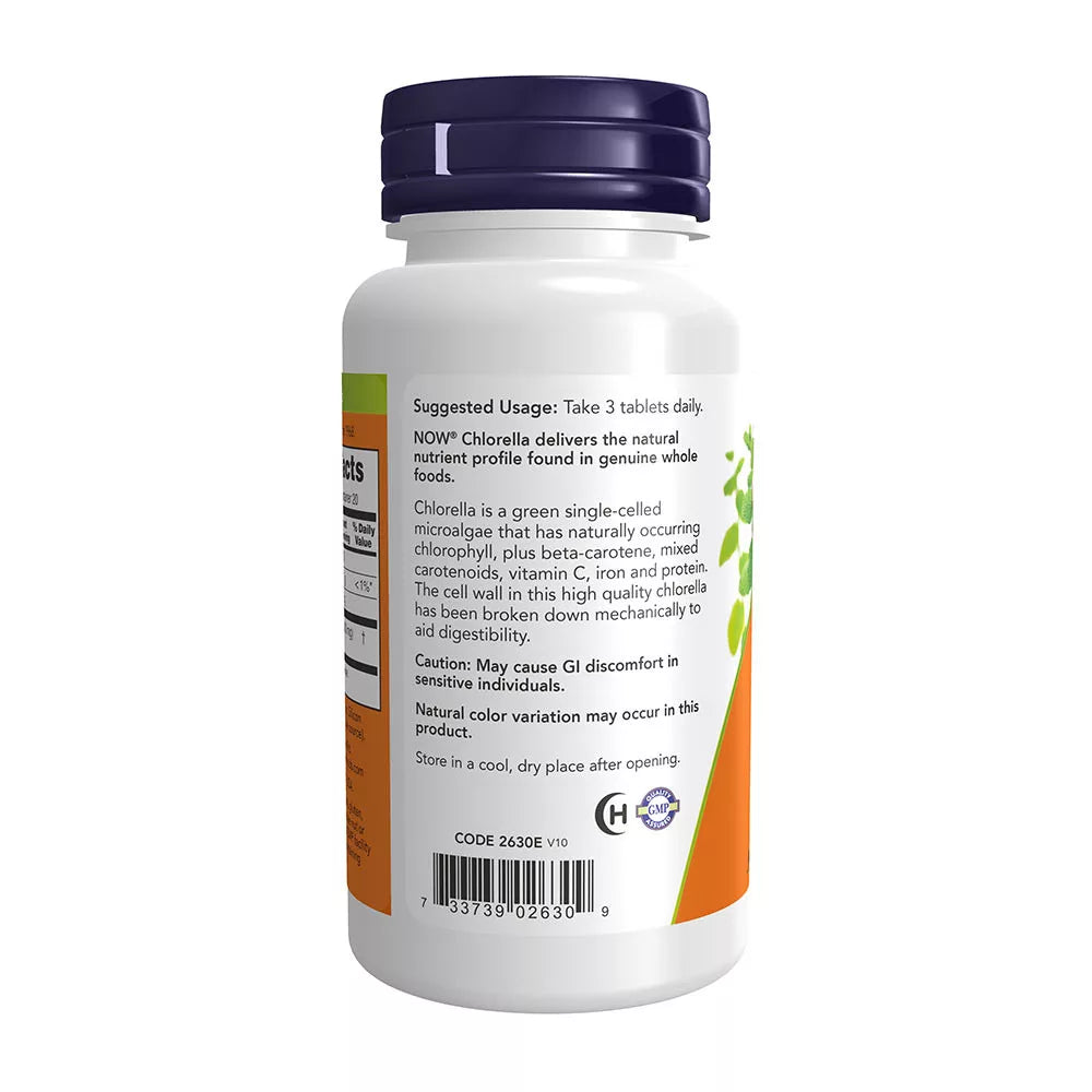 Now Foods Chlorella 1000 mg (60 Tablets)