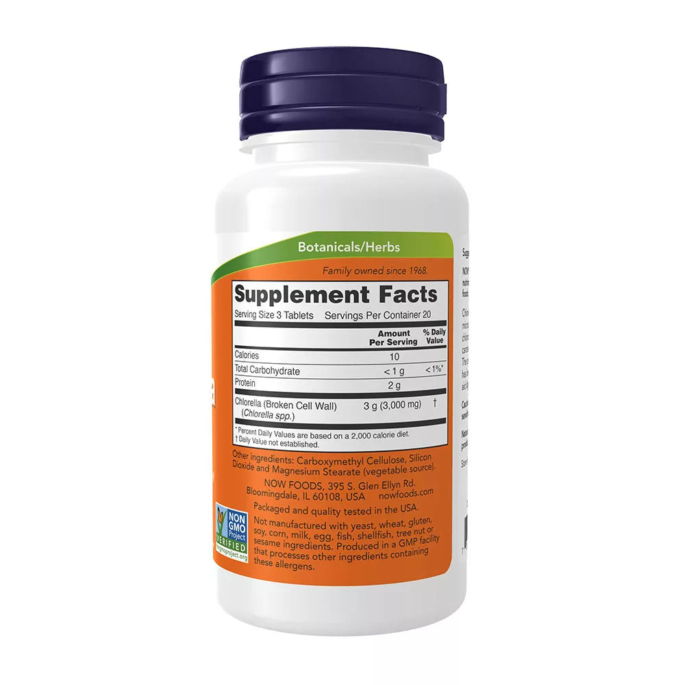 Now Foods Chlorella 1000 mg (60 Tablets)