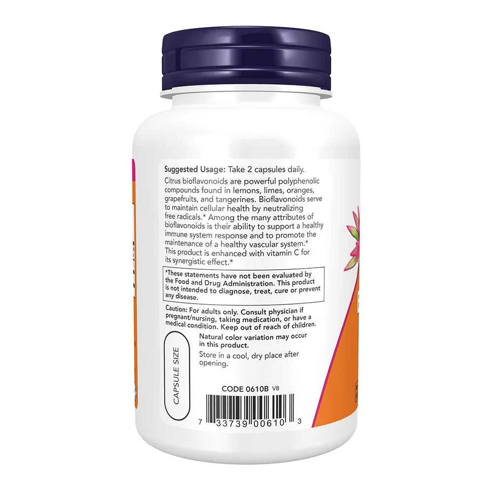 Now Foods Citrus Bioflavonoids 700 mg (100 Capsules)