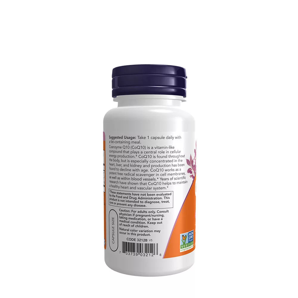 Now Foods CoQ10 100 mg with Hawthorn Berry Vegetarian (90 Veg Capsules)