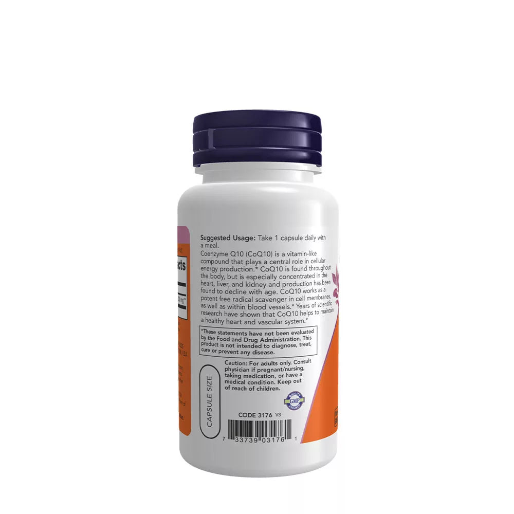 Now Foods CoQ10 200 mg (60 Veg Capsules)