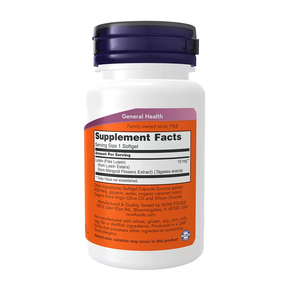 Now Foods Lutein 10MG From Esters (60 Softgels)