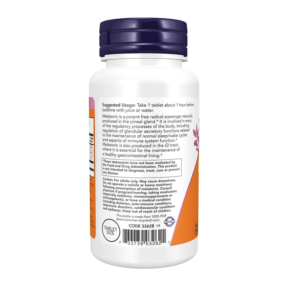 Now Foods Melatonin 1 mg (100 Tablets)