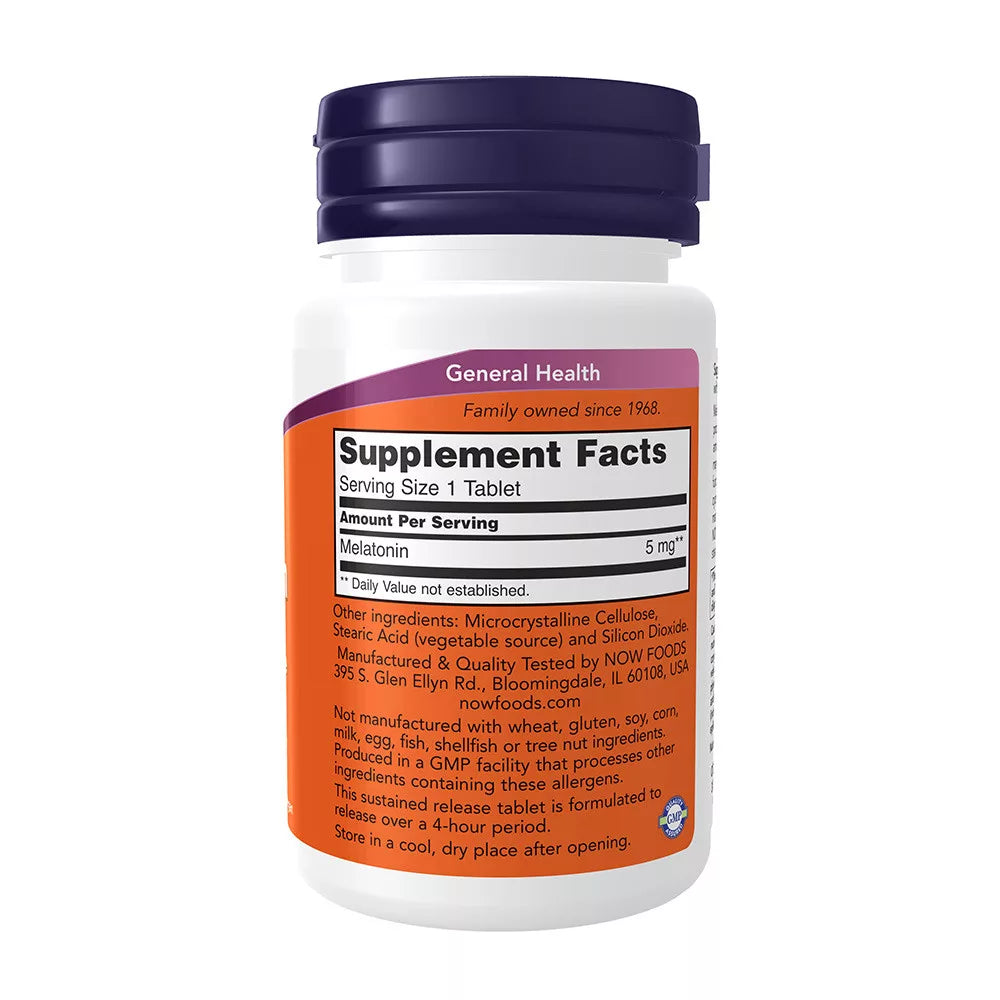 Now Foods Melatonin 5 mg Sustained Release (120 Tablets)