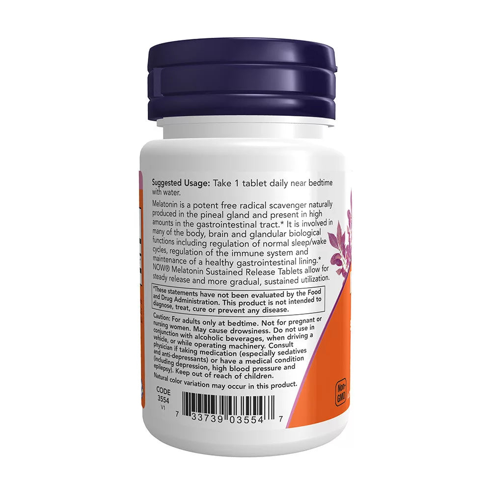 Now Foods Melatonin 5 mg Sustained Release (120 Tablets)