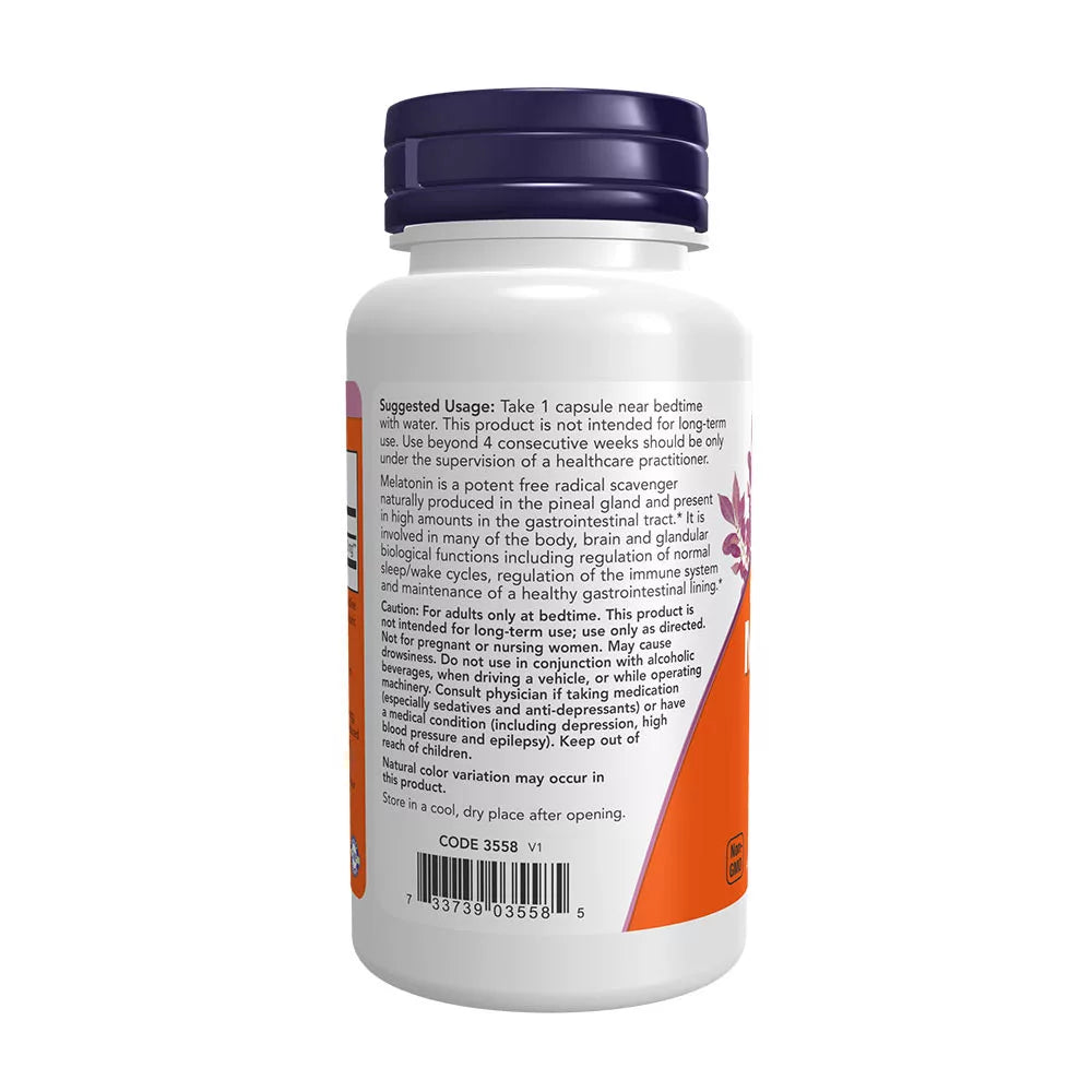 Now Foods Melatonin, Maximum Strength 20 mg (90 Veg Capsules)
