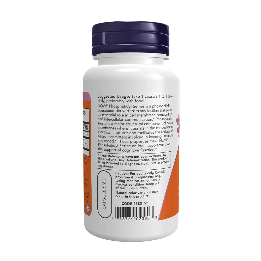 Now Foods Phosphatidyl Serine 100MG (60 Veg Capsules)