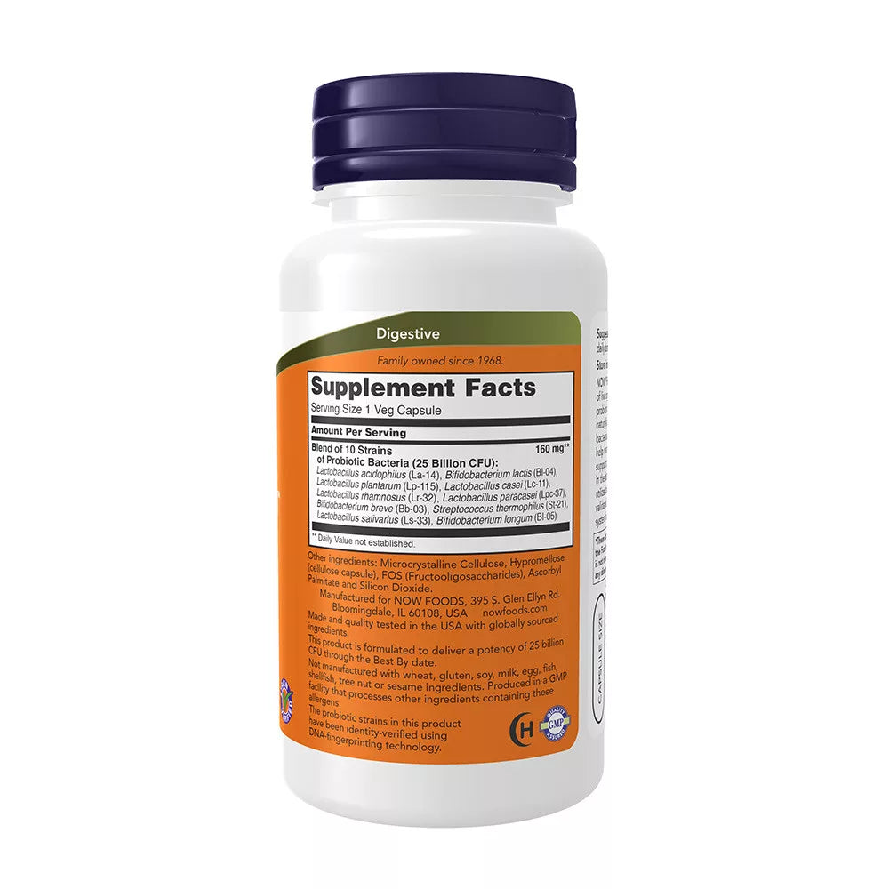 Now Foods Probiotic-10™ 25 Billion (100 Veg Capsules)