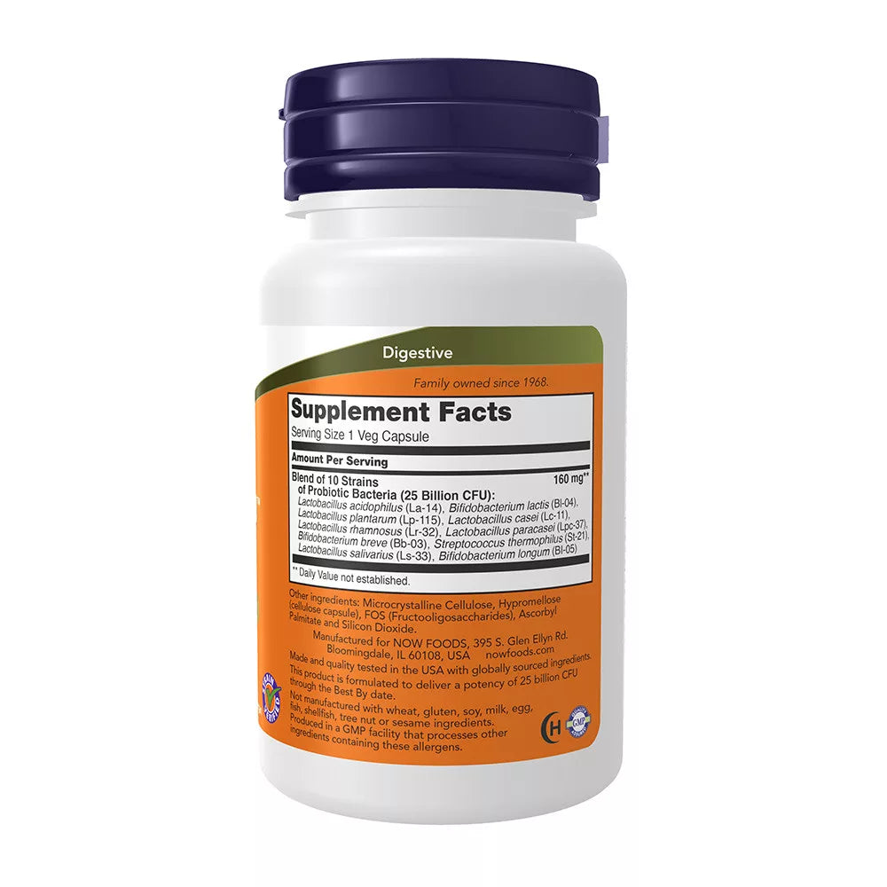 Now Foods Probiotic-10™ 25 Billion (30 Veg Capsules)