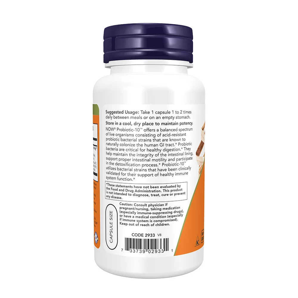 Now Foods Probiotic-10™ 25 Billion (100 Veg Capsules)