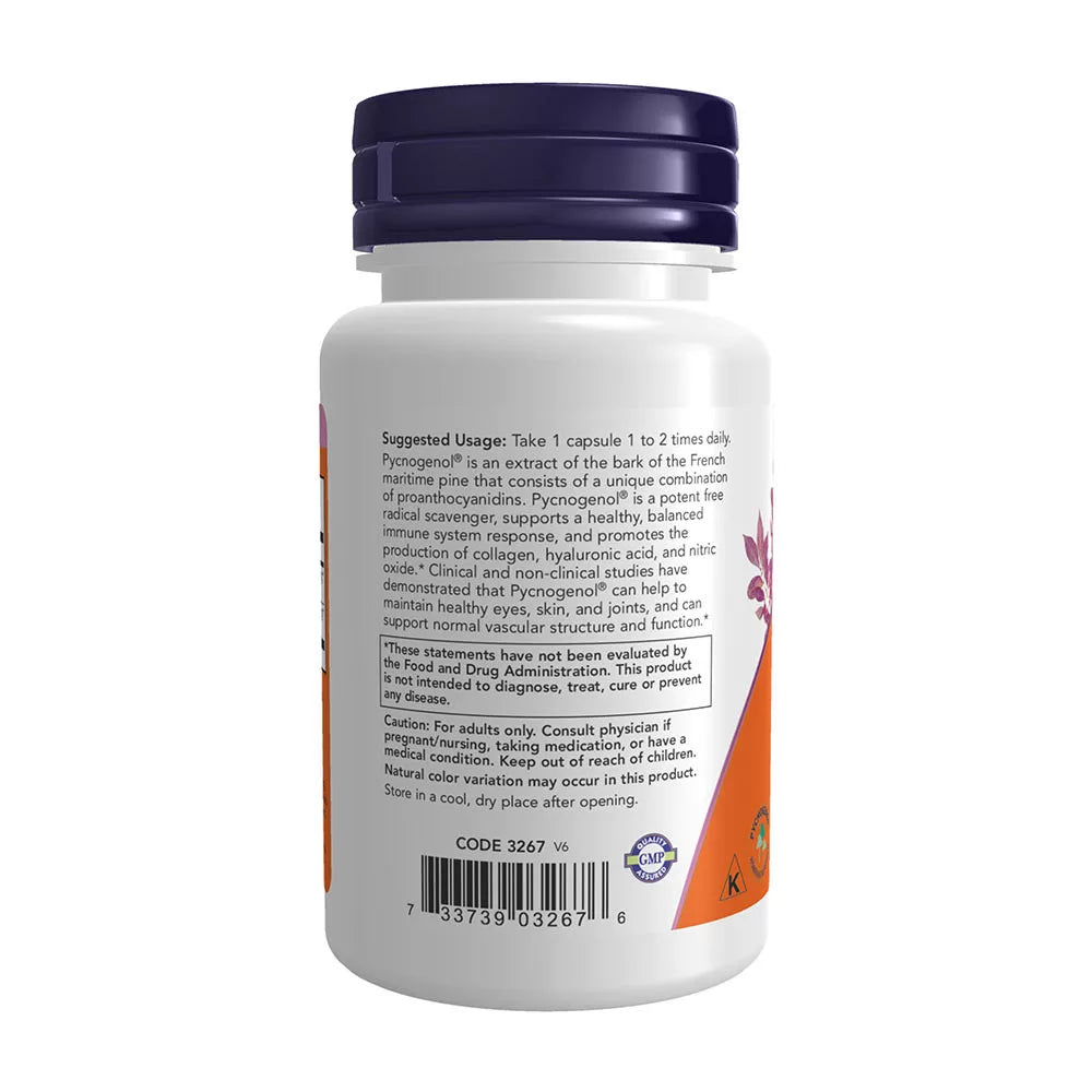 Now Foods Pycnogenol 100 mg (60 Veg Capsules)