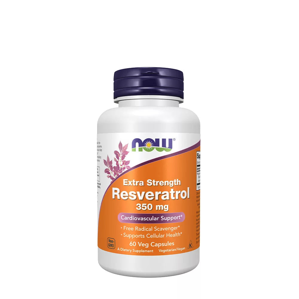 Now Foods Resveratrol Extra Strength 350 mg (60 Capsules)