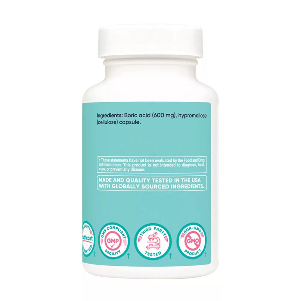 Nutricost Boric Acid Capsules (30 Capsules)