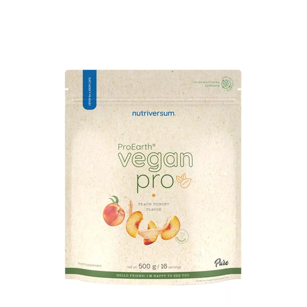 Nutriversum Vegan Pro ProEarth® Protein Powder (500 g, Peach Yogurt)