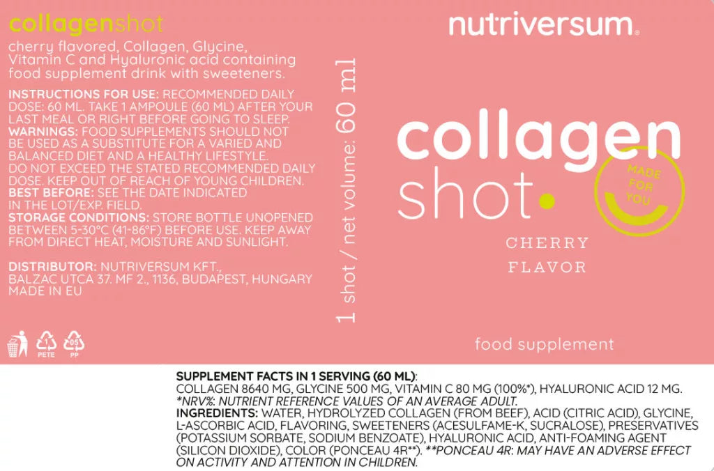 Nutriversum Collagen Shot (60 ml, Cherry)