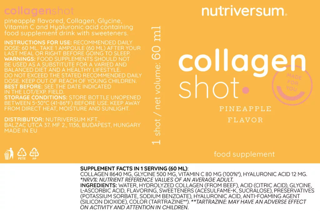 Nutriversum Collagen Shot (60 ml, Pineapple)