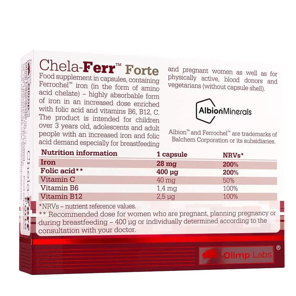 Olimp Labs Chela-Ferr Forte (30 Capsules)