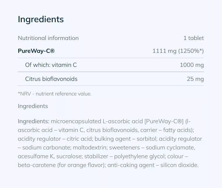 Olimp Labs Gold-Vit C 1000 (20 Effervescent Tablets)