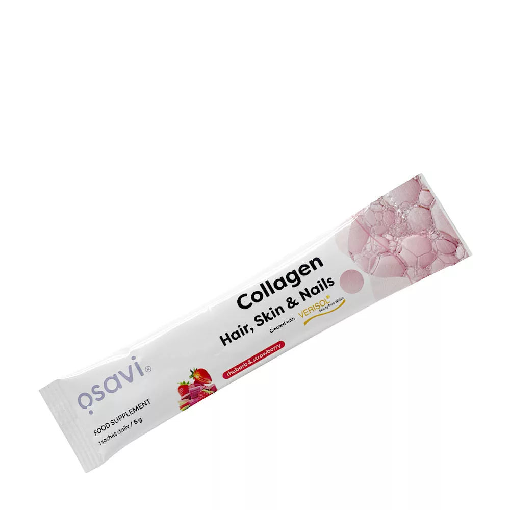 Osavi Collagen Hair, Skin and Nails (1 Sachet, Rhubarb Strawberry)