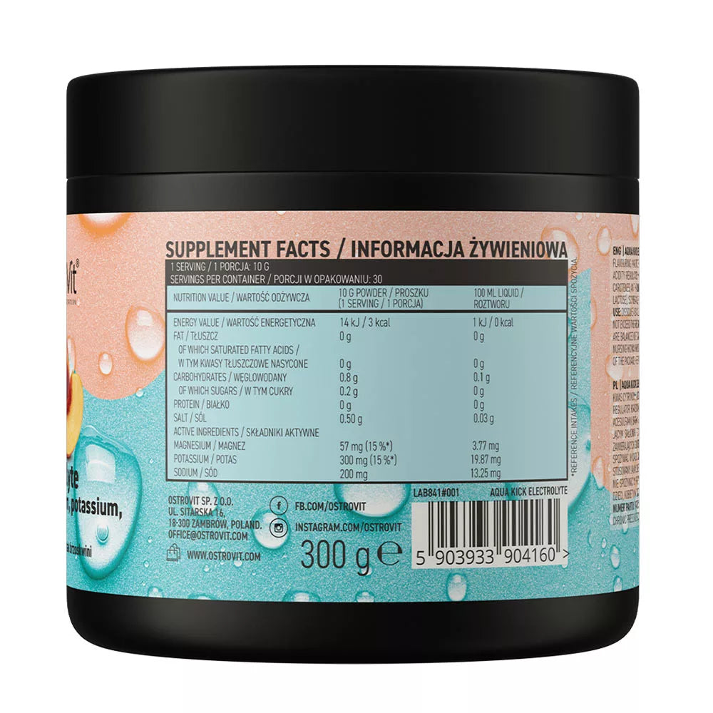 OstroVit Aqua Kick Electrolyte (300 g, Peach)