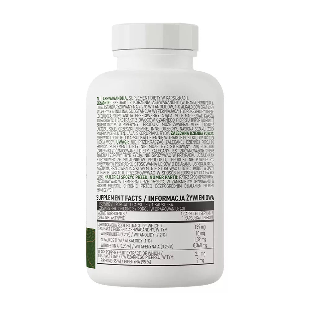 OstroVit Ashwagandha VEGE (240 Capsules)