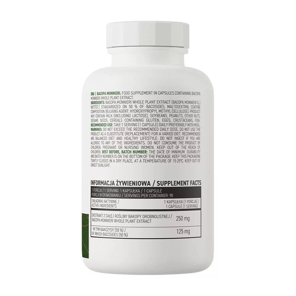 OstroVit Bacopa Monnieri Vege (90 Capsules)