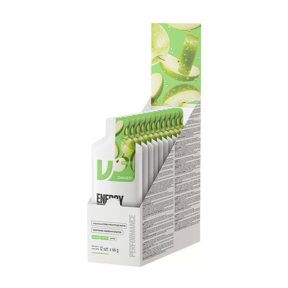 OstroVit Energy Gel 40 (12 x 66 g, Green Apple)