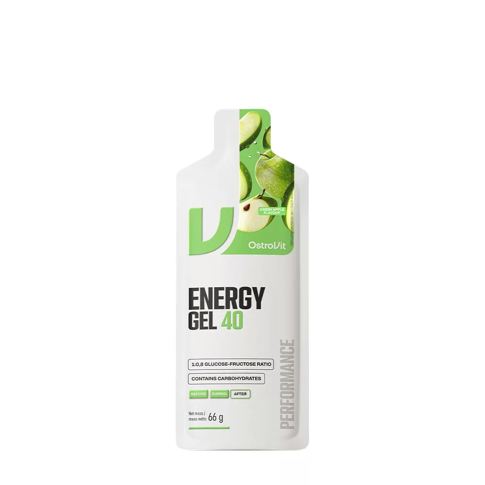 OstroVit Energy Gel 40 (12 x 66 g, Green Apple)