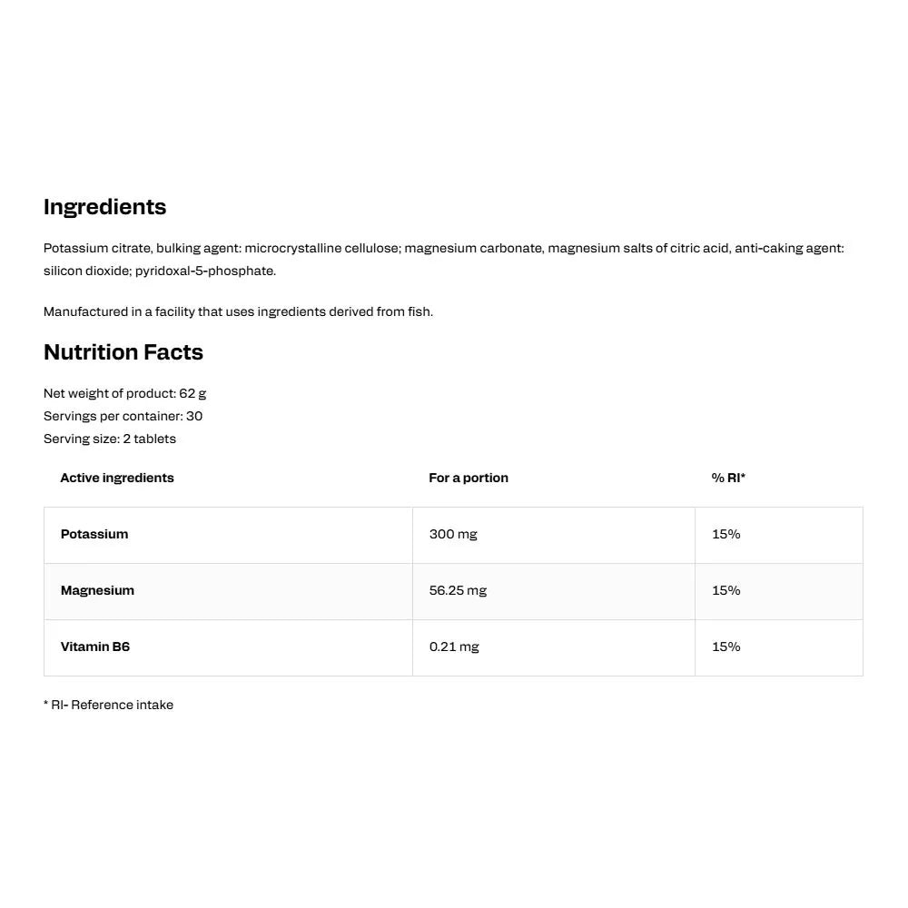 OstroVit Magnesium + Potassium (60 Tablets)