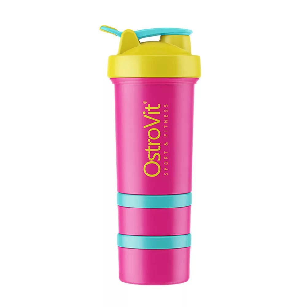 OstroVit Shaker Premium (450 ml, Yellow-Pink)