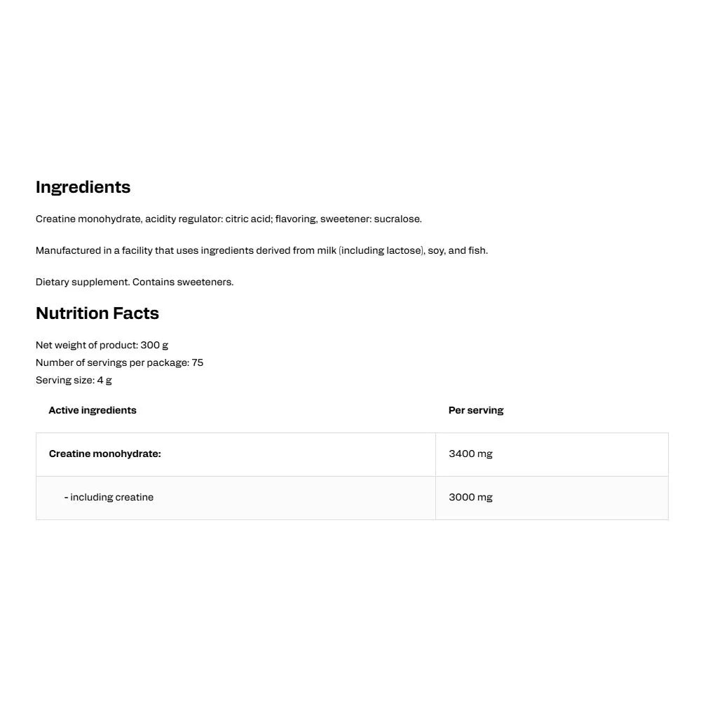OstroVit Creatine Monohydrate (300 g, Orange)