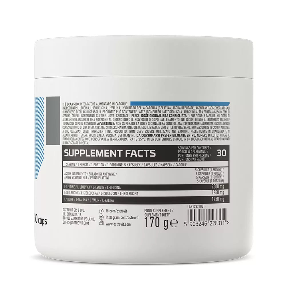 OstroVit BCAA 5000 MG (150 Capsules)