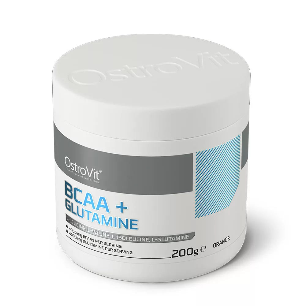 OstroVit BCAA + Glutamine (200 g, Orange)
