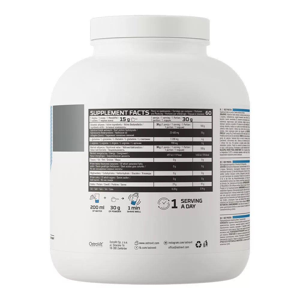 OstroVit Beef Protein (1800 g, Vanilla)