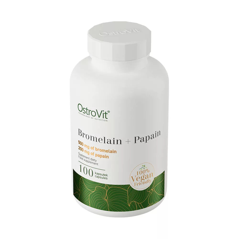 OstroVit Bromelain + Papain 100% Vege (100 Capsules)