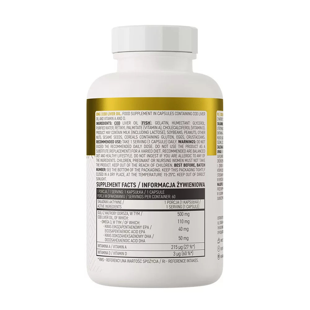 OstroVit COD Liver Oil (60 Capsules)
