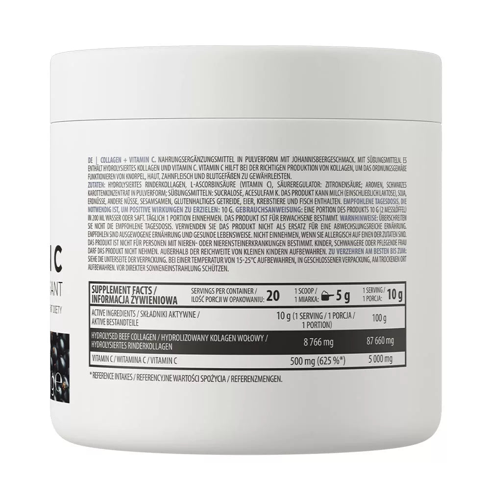 OstroVit Collagen + Vitamin C (200 g, Blackcurrant)