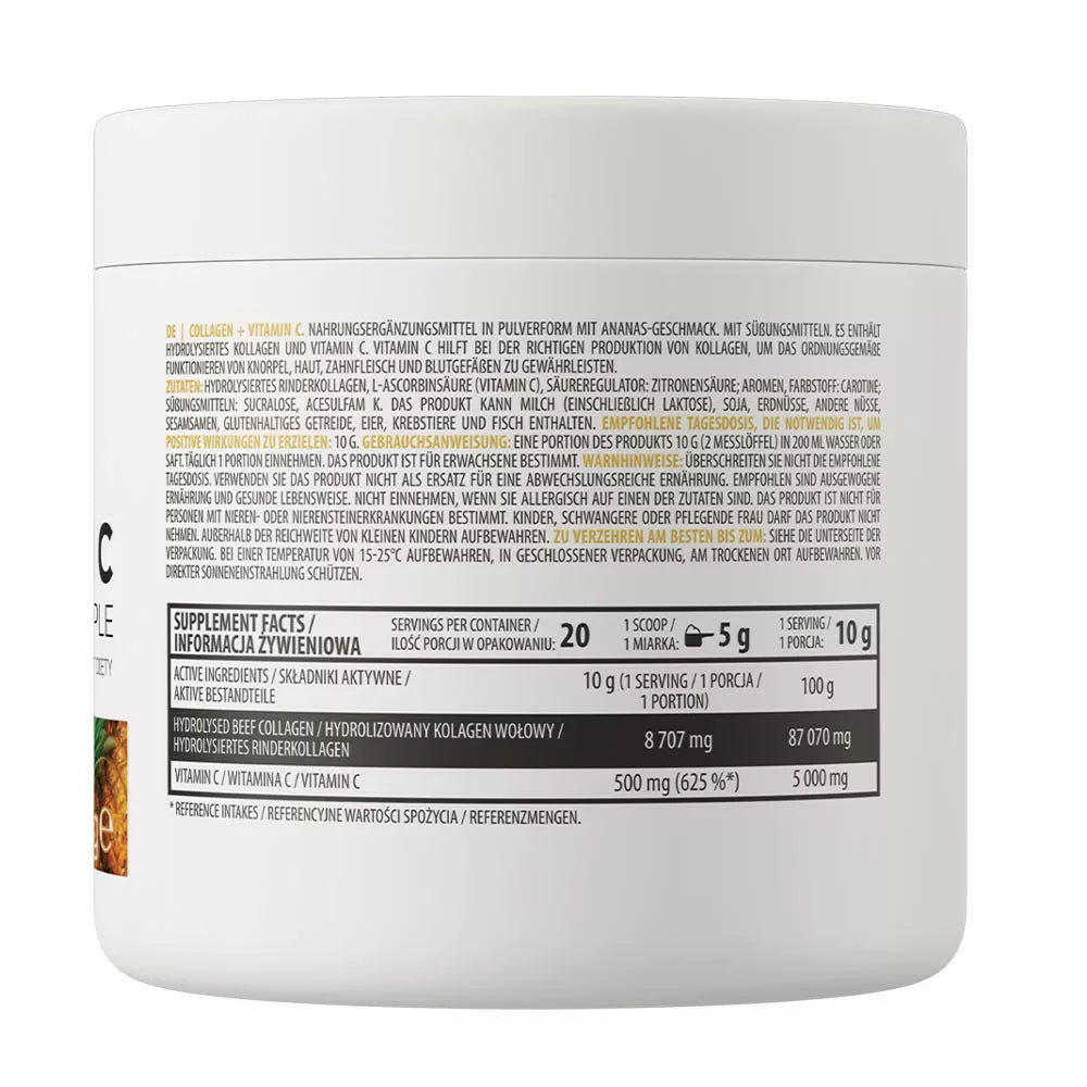 OstroVit Collagen + Vitamin C (200 g, Pineapple)