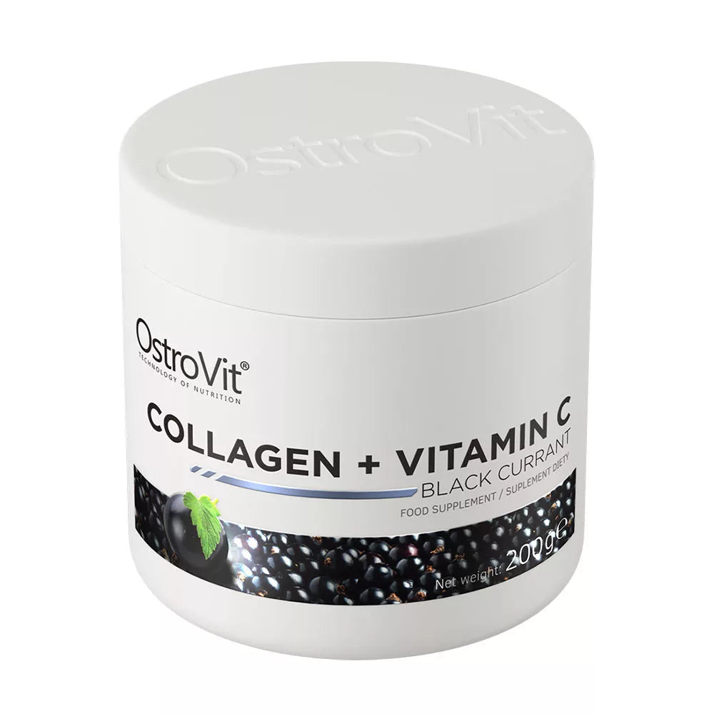 OstroVit Collagen + Vitamin C (200 g, Blackcurrant)